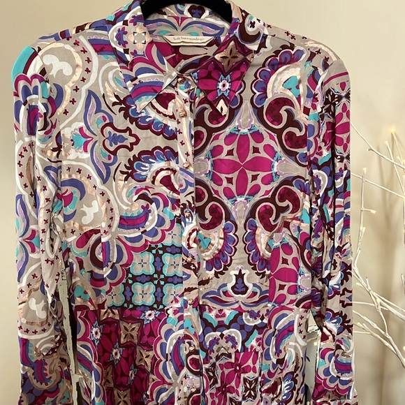 SOFT SURROUNDINGS XSP Beautiful jewel tone,shimmery copper colors throughout.EUC - Picture 6 of 9